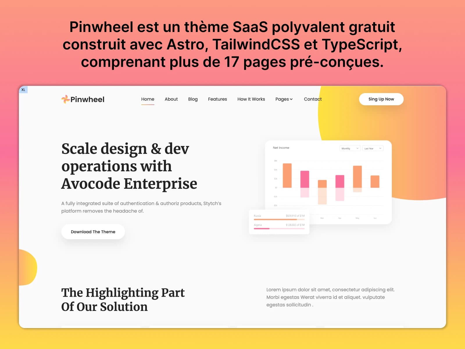 template gratuit saas avec astro tailwindcss